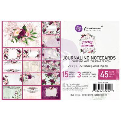 Prima Marketing Pretty Mosaic - Journaling Cards 4 x 6